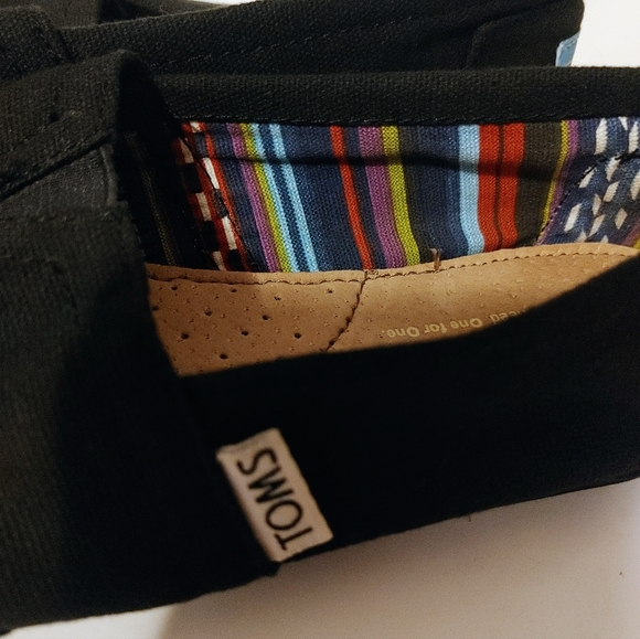 TOMS classic slip on shoes Alpargata Heritage Canvas Size 6.5 - Picture 5 of 7